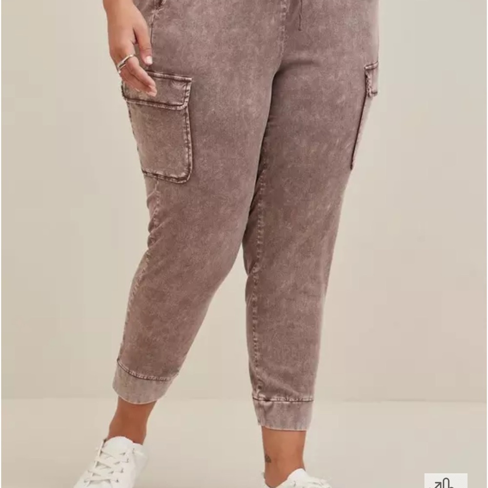 Stretch Challis Cargo Pants